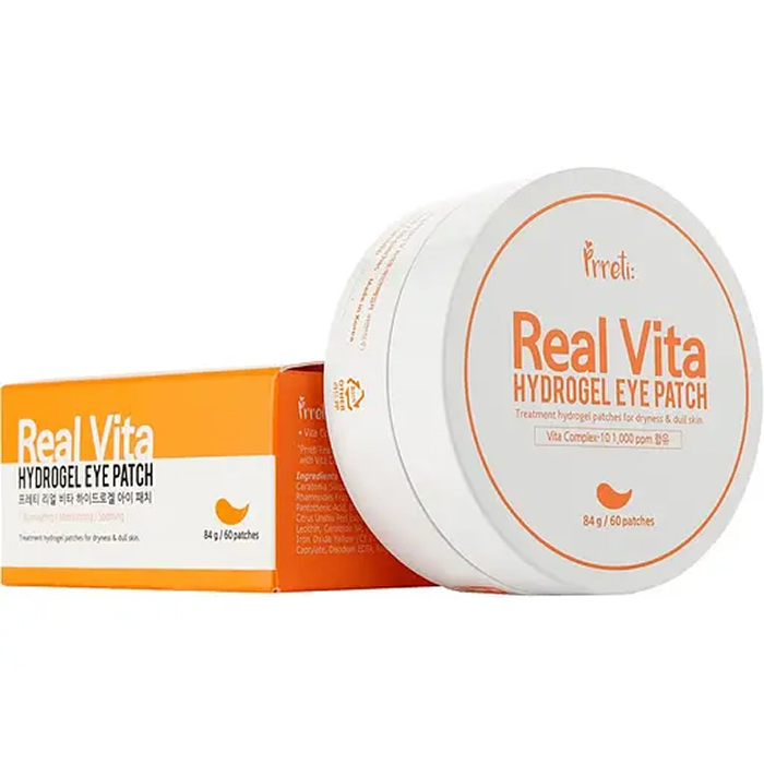 Гідрогелеві патчі для очей із вітаміном С Real Vita Hydrogel Eye Patch Prreti, 60шт