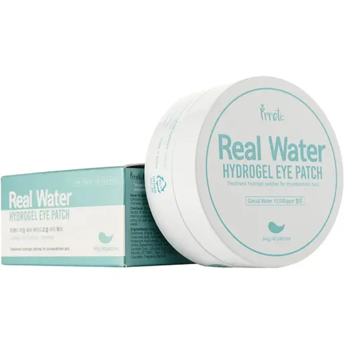 Увлажняющие гидрогелевые патчи для зоны вокруг глаз Real Water Hydrogel Eye Patch Prreti, 60шт