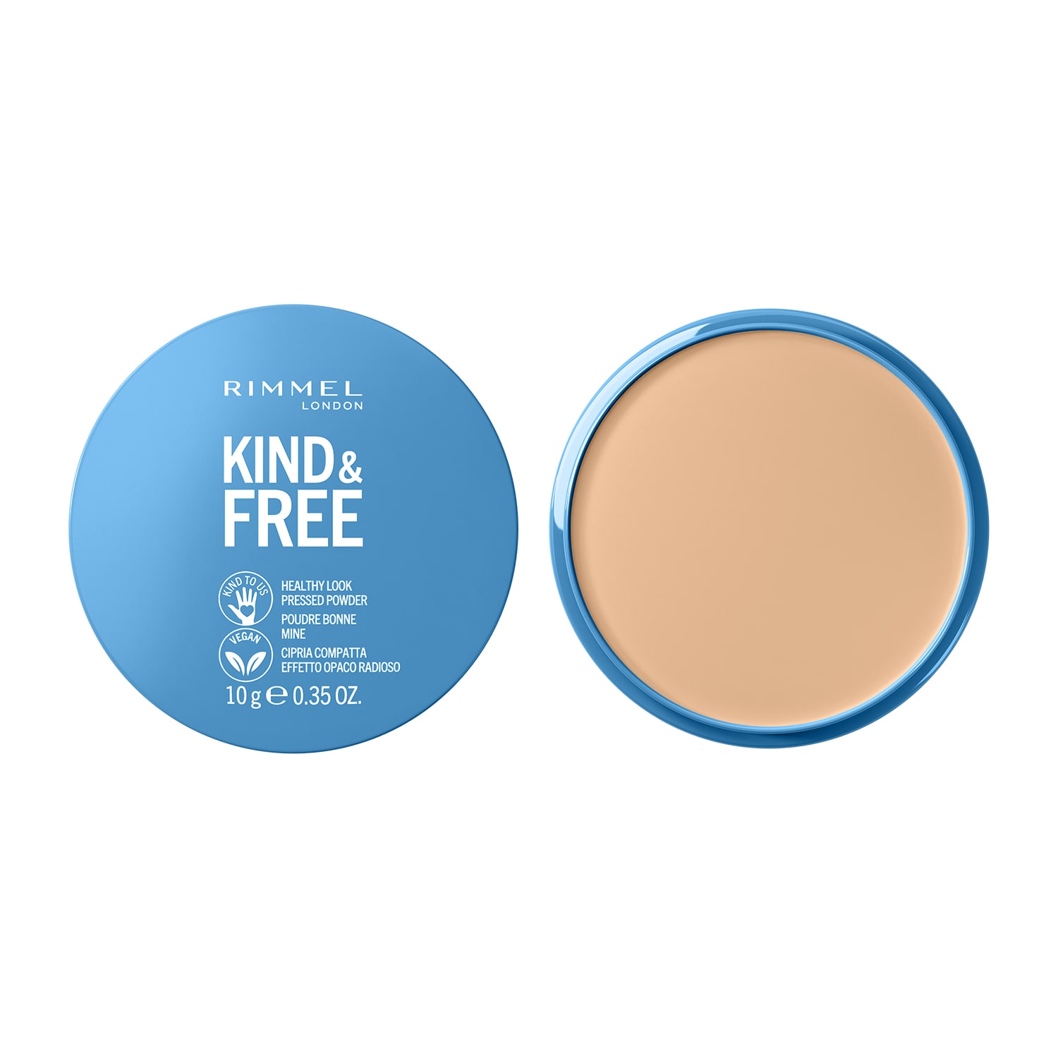 Пудра для лица Kind and Free Pressed Powder Rimmel London (Light), 10 г