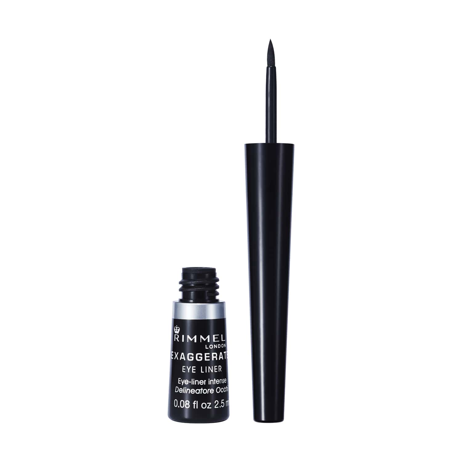 Підводка для очей Exaggerate Liquid Eyeliner Rimmel London (01-Black), 2.5 мл