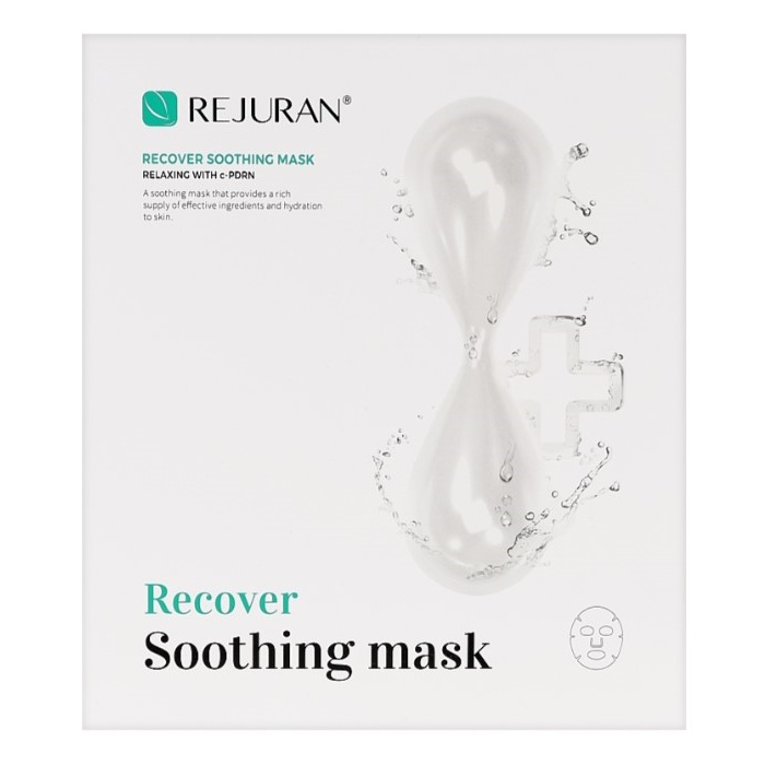 Заспокійлива маска для обличчя Recover Soothing Mask Rejuran, 5 шт в 1 упаковці