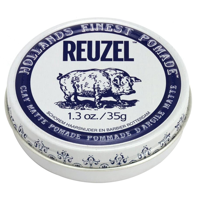 Помада для волос, сильная фиксация Clay Matte Pomade Strong Hold Reuzel, 35 г