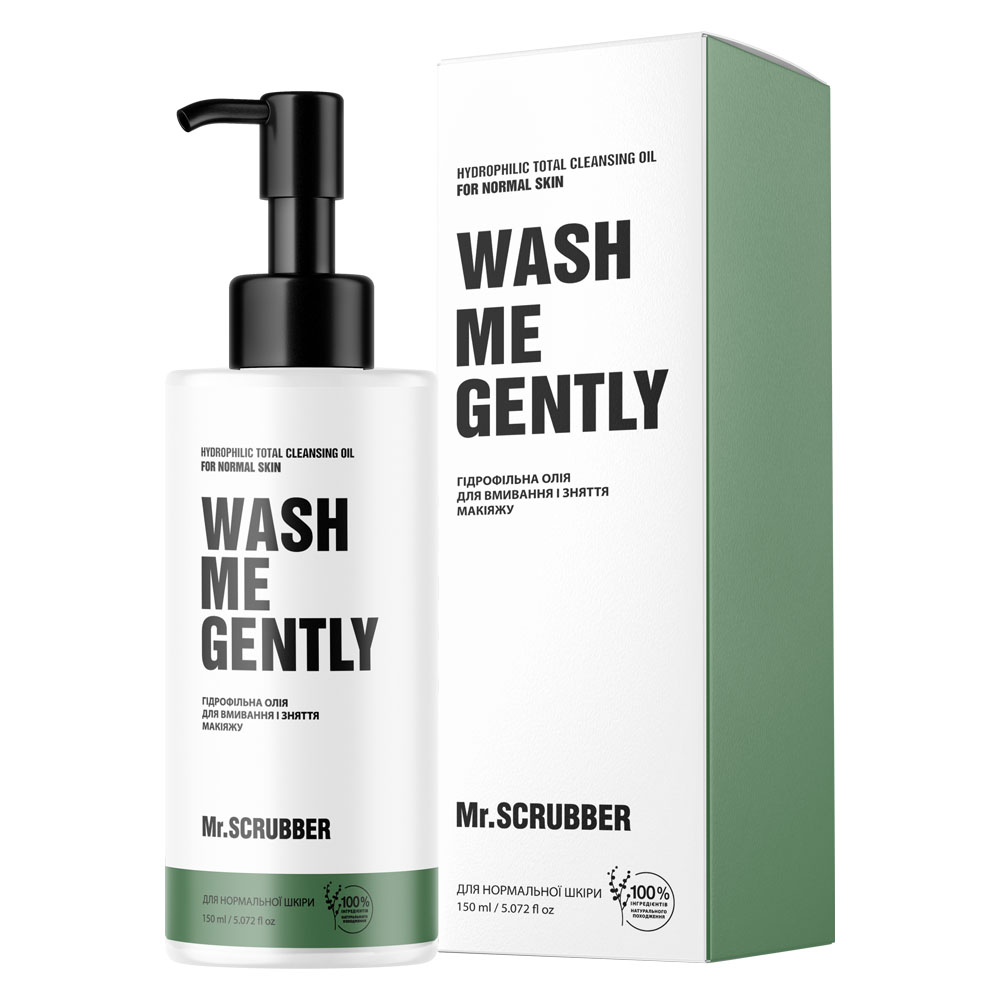 Mr.Scrubber Гидрофильное масло для умывания и снятия макияжа Wash Me Gently для нормальной кожи, 100 мл