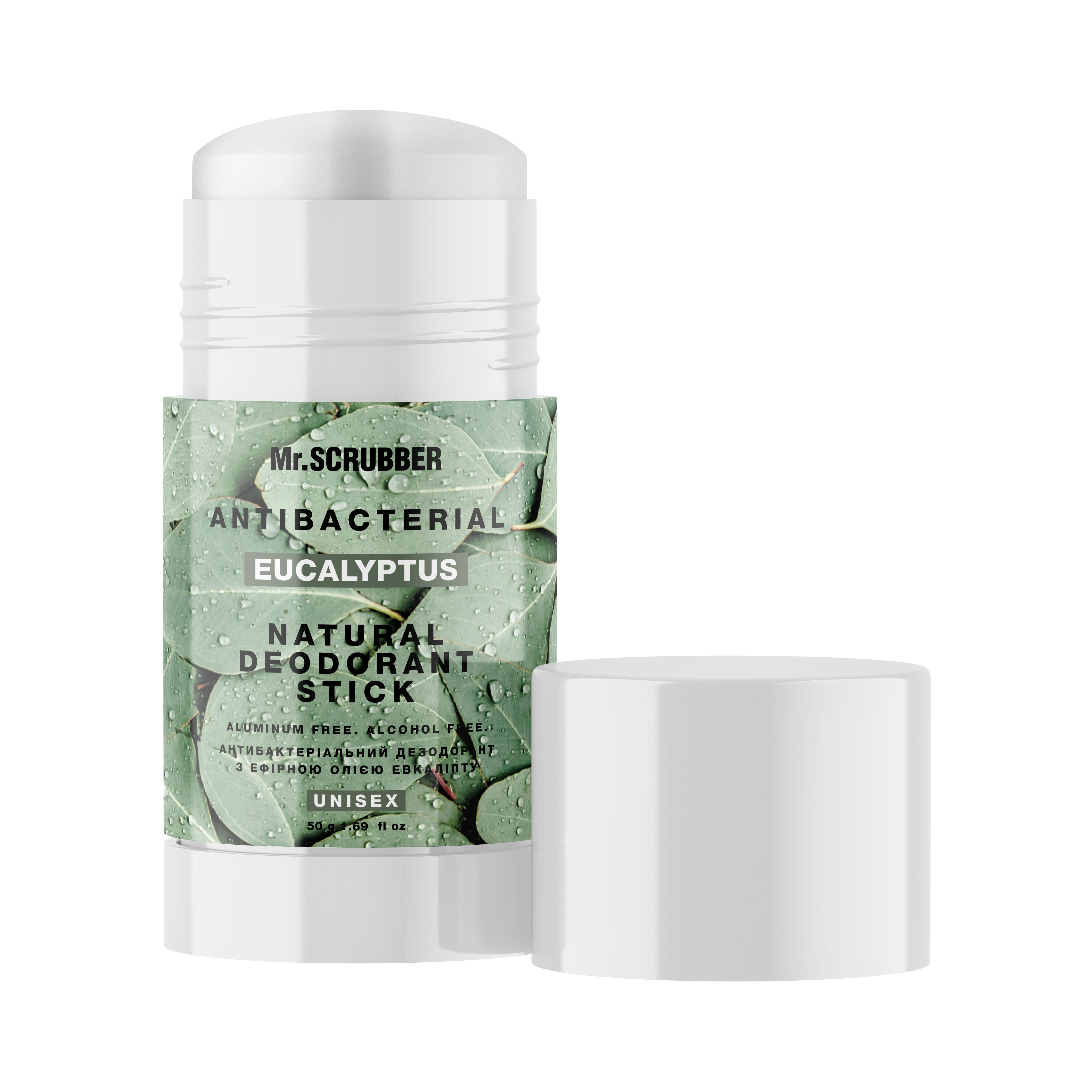 Mr.Scrubber Антибактеріальний дезодорант з ефірною олією евкаліпта Antibacterial Eucalyptus, 50 г