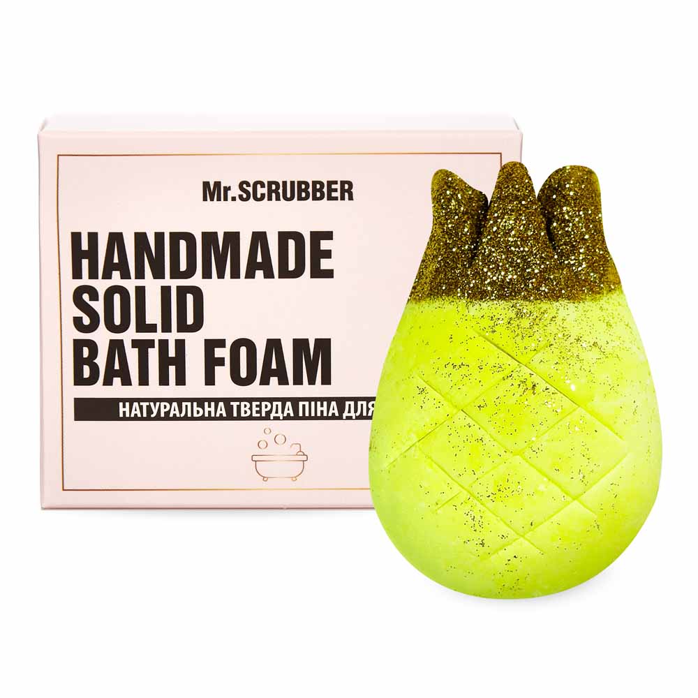 Твердая пена для ванны в подарочной коробке Ананас Mr.SCRUBBER, 150г