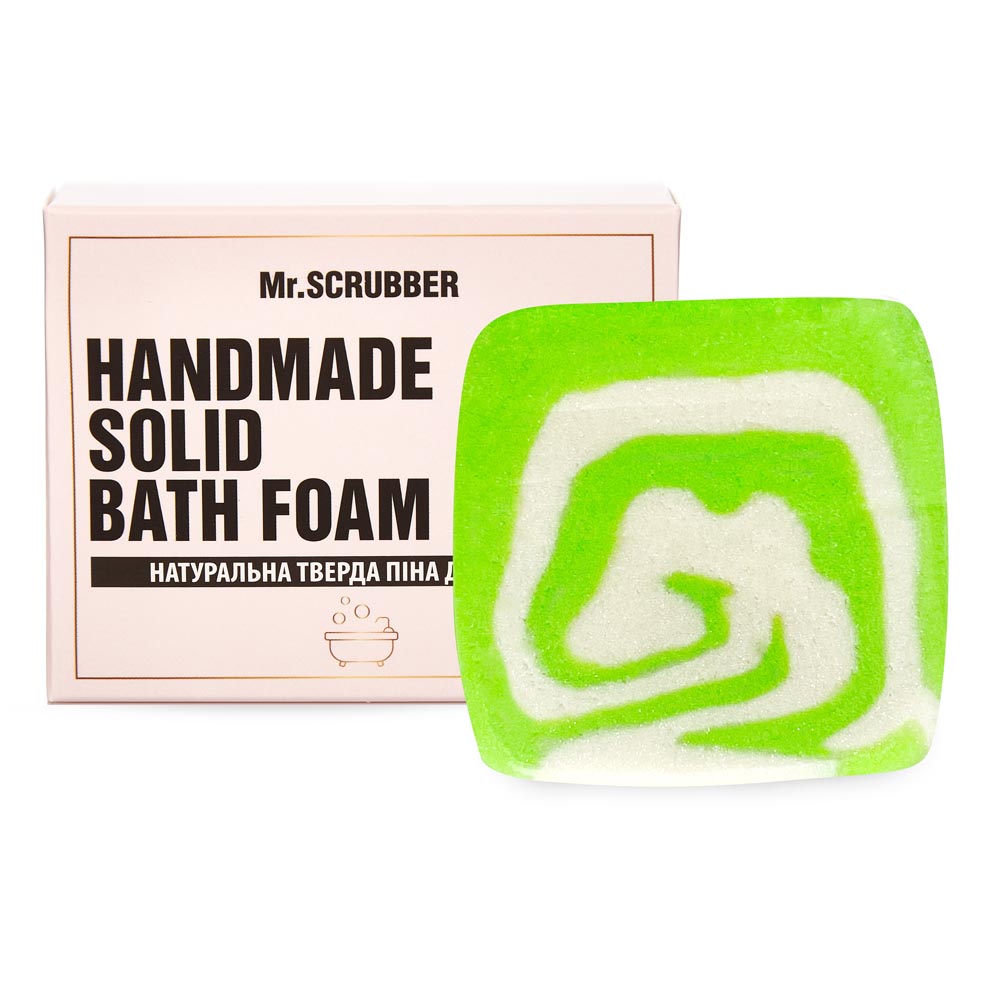 Твердая пена для ванны в подарочной коробке Лемонграс Mr.SCRUBBER, 100г