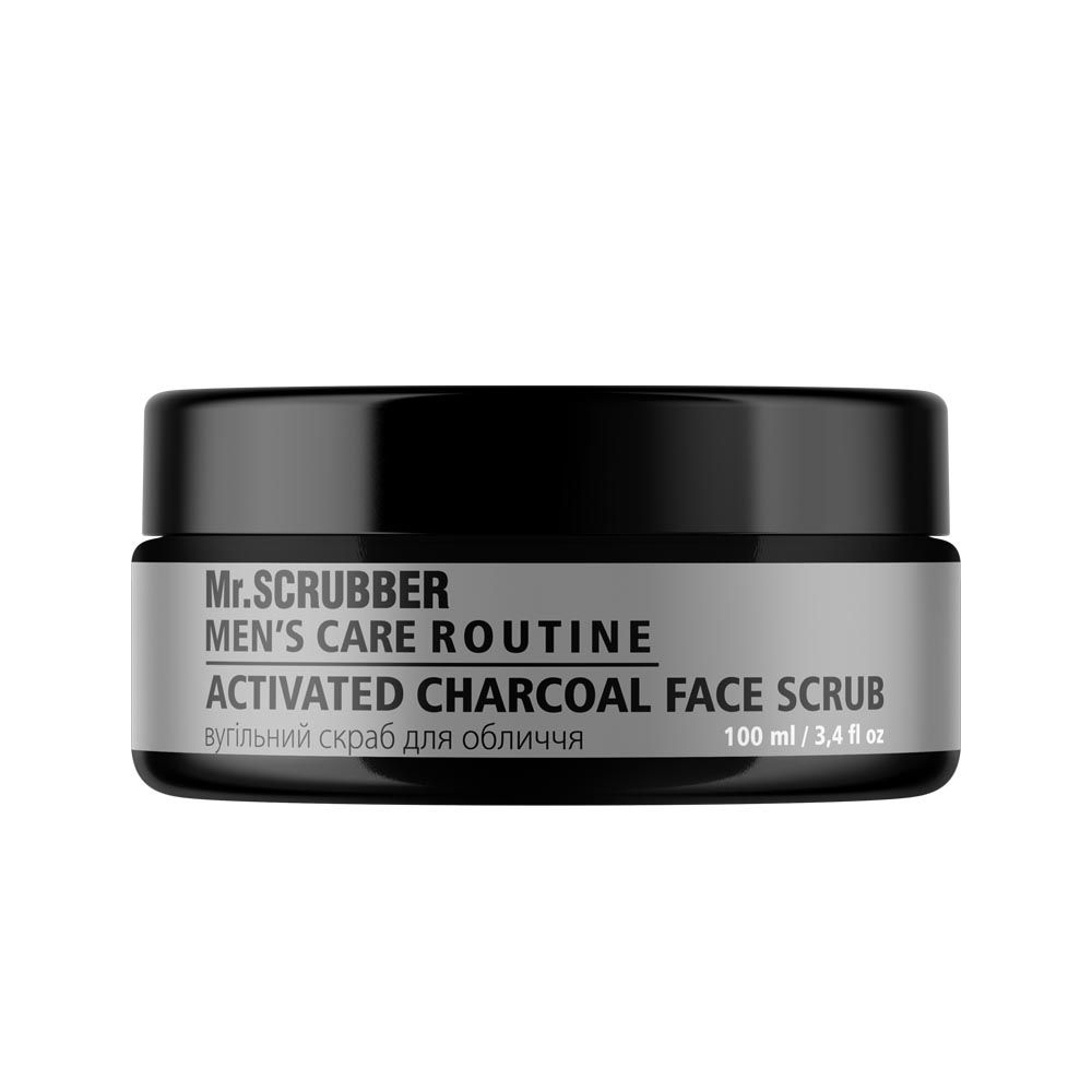 Угольный скраб для лица Men`s Care Routine Mr.SCRUBBER, 100 мл