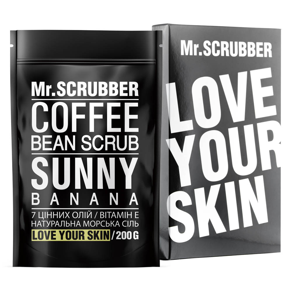 Mr.Scrubber Sunny Banana — кофейный скраб для тела, 200 г