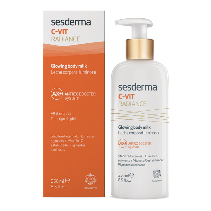 Молочко для тіла для сяйва шкіри C-Vit Radiance Glowing Body Milk Sesderma, 250 мл