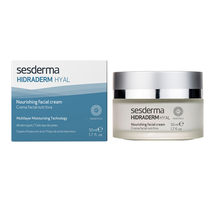 Живильний крем для обличчя Hidraderm Hyal Nourishing Facial Cream Sesderma, 50 мл
