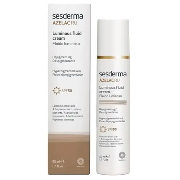 Осветляющая эмульсия для лица Azelac Luminous Fluid Cream Sesderma, 50 мл