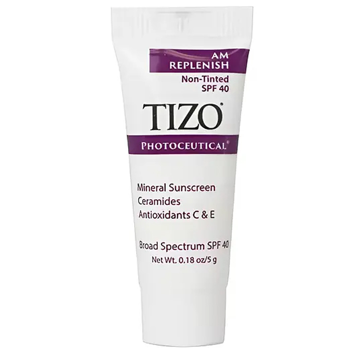 Крем для лица без оттенка Photoceutical Skincare AM Replenish Non-Tinted SPF 40 mini TiZO, 5 мл