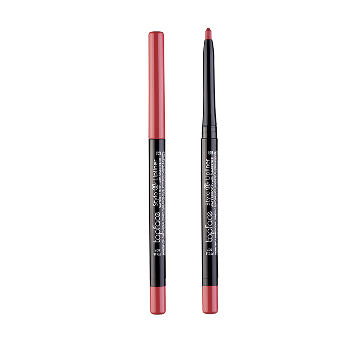Автоматичний водостійкий олівець для губ Waterproof Stylo Lipliner TopFace 007, 0.29 г