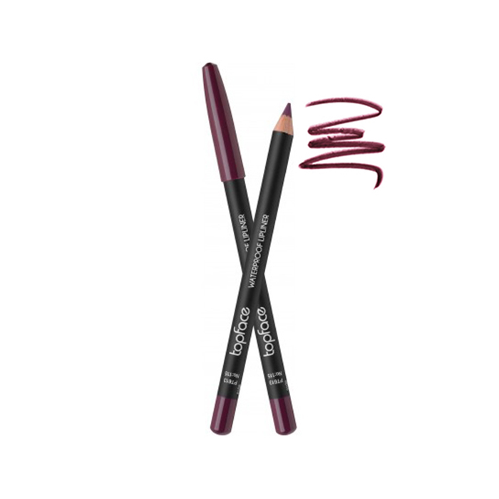 Водостійкий олівець для губ Waterproof Lipliner TopFace 115, 1.14 г