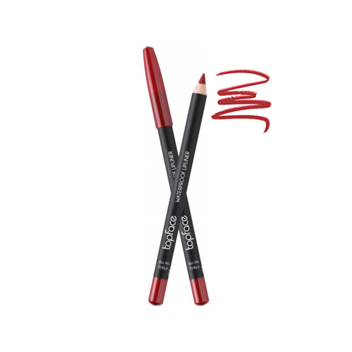 Водостійкий олівець для губ Waterproof Lipliner TopFace 118, 1.14 г