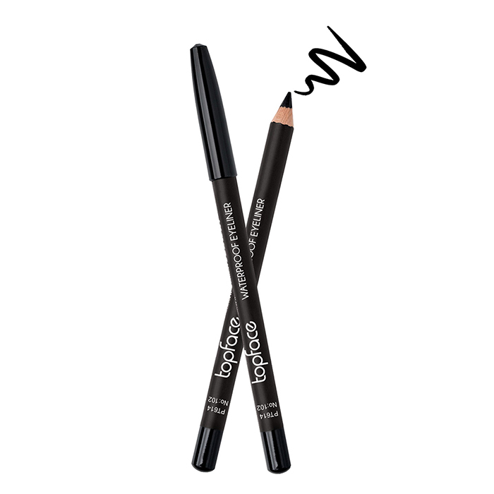 Водостійкий олівець для очей Waterproof Eyeliner TopFace 102, 1.14 г