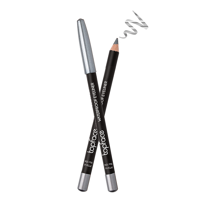 Водостійкий олівець для очей Waterproof Eyeliner TopFace 104, 1.14 г