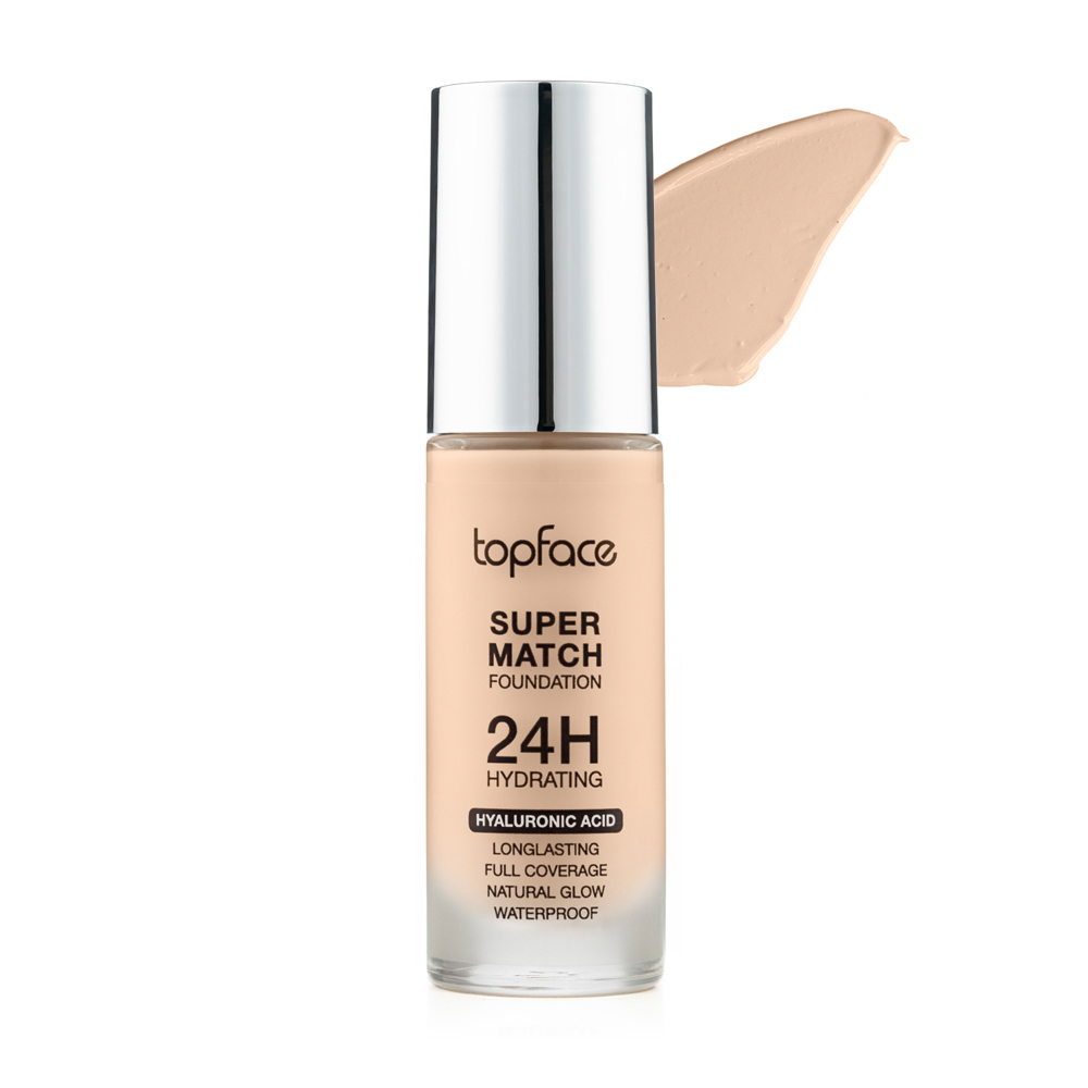 Тональний крем для обличчя Super Match 24H Foundation Topface 001 - Ivory Nude, 30 мл