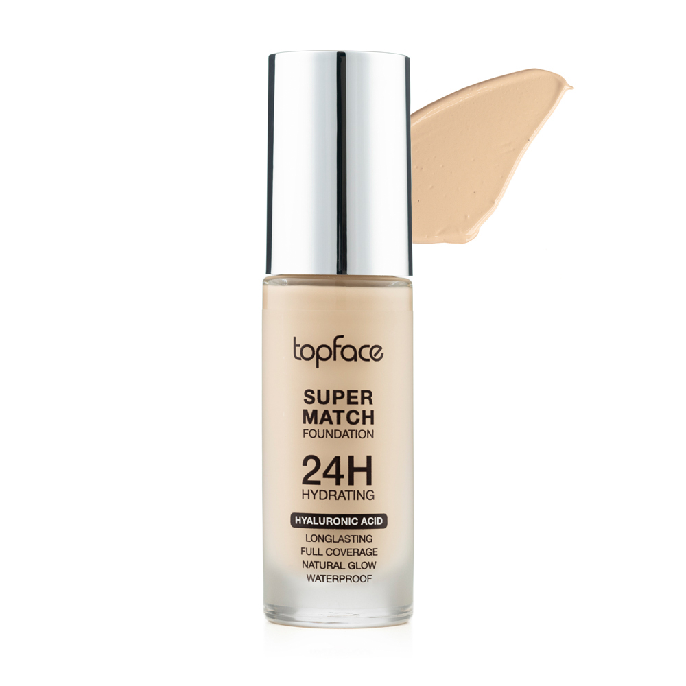 Тональний крем для обличчя Super Match 24H Foundation Topface 002 - Light Beige, 30 мл