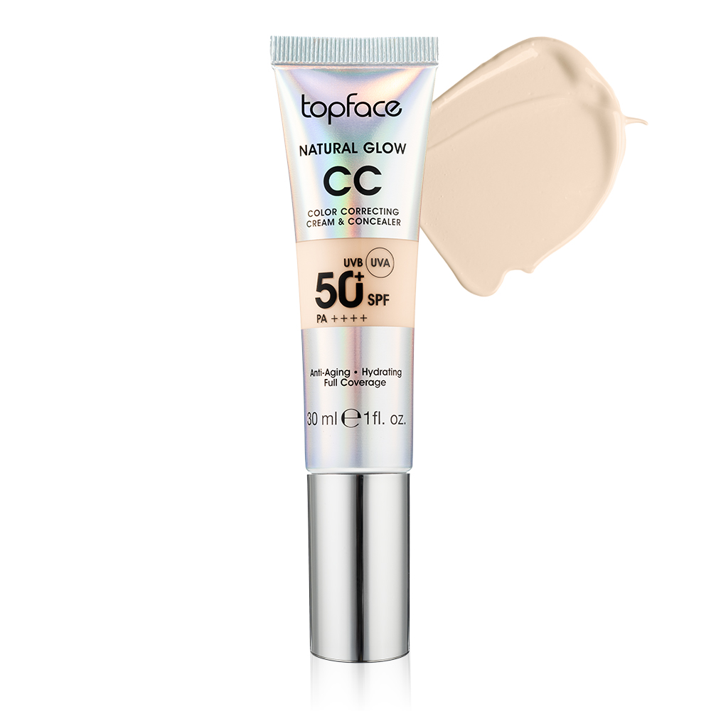Topface CC Color Correcting Cream and Concealer — СС-крем и консилер 2 в 1, 30 мл, оттенок 001