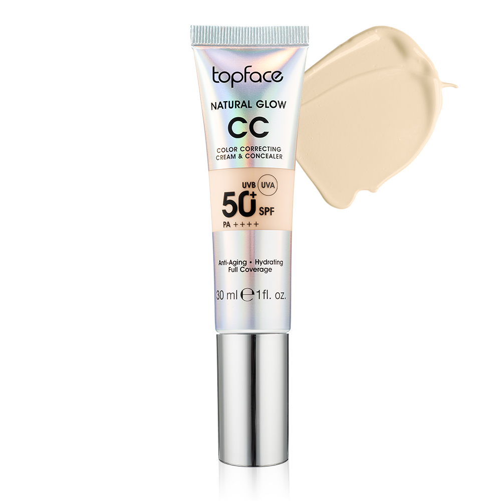 Topface CC Color Correcting Cream and Concealer — СС-крем и консилер 2 в 1, 30 мл, оттенок 002