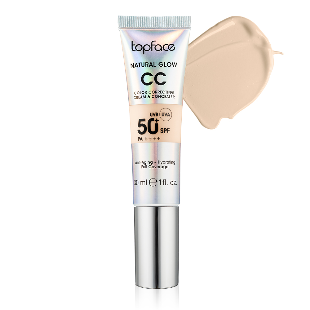 Topface CC Color Correcting Cream and Concealer — СС-крем и консилер 2 в 1, 30 мл, оттенок 004
