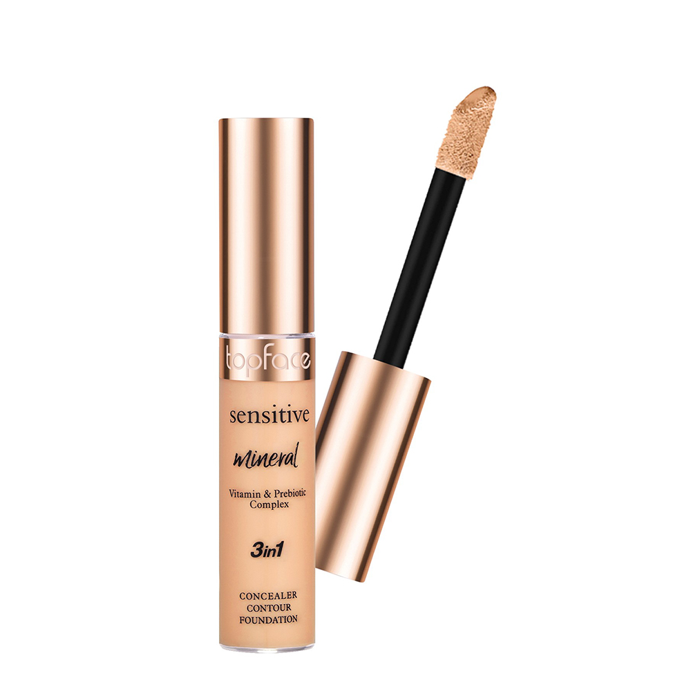 Консилер для обличчя Sensitive Mineral 3 in 1 Concealer TopFace 003, 12 мл
