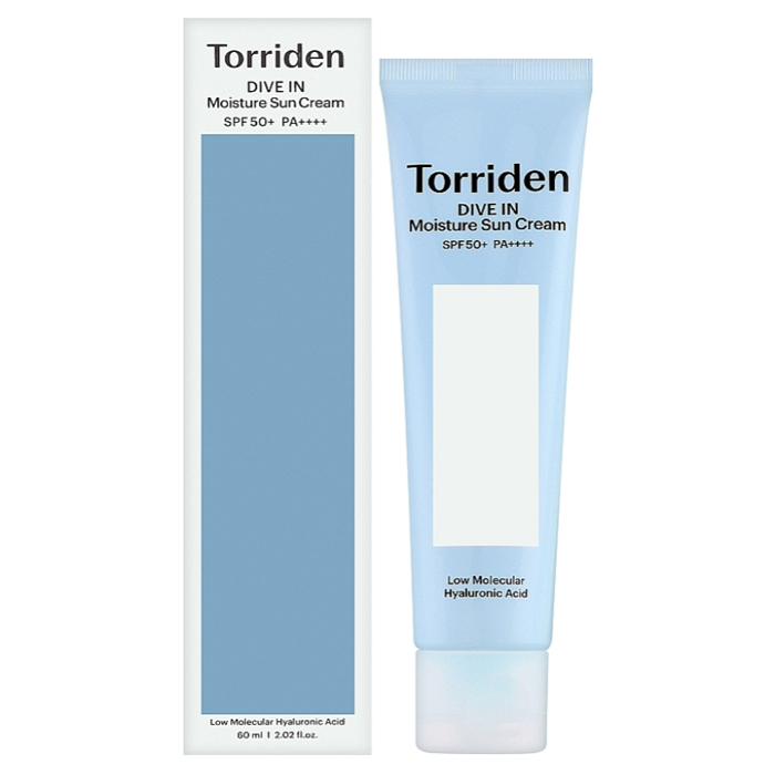 Зволожуючий сонцезахисний крем з гіалуроновою кислотою для обличчя Dive-In Moisture Sun Cream Torriden, 60  мл