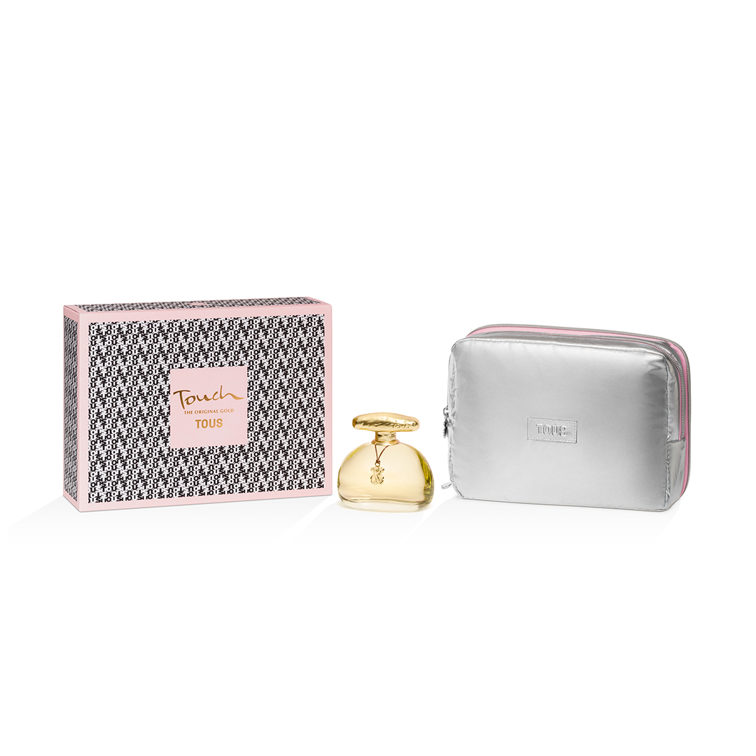 TOUS Touch Original Gold — набір для жінок (туалетна вода 90 мл + косметичка)