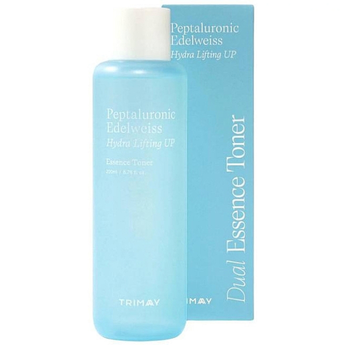 Увлажняющий тонер-эссенция с пептидами Peptaluronic Edelweiss Hydra Lifting Toner Trimay, 200 мл