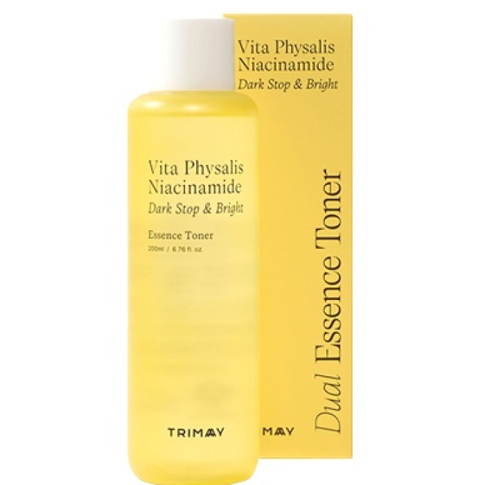 Освітлювальна тонер-есенція для обличчя Vita Physalis Niacinamide Dark Stop & Bright Toner Trimay, 200 мл