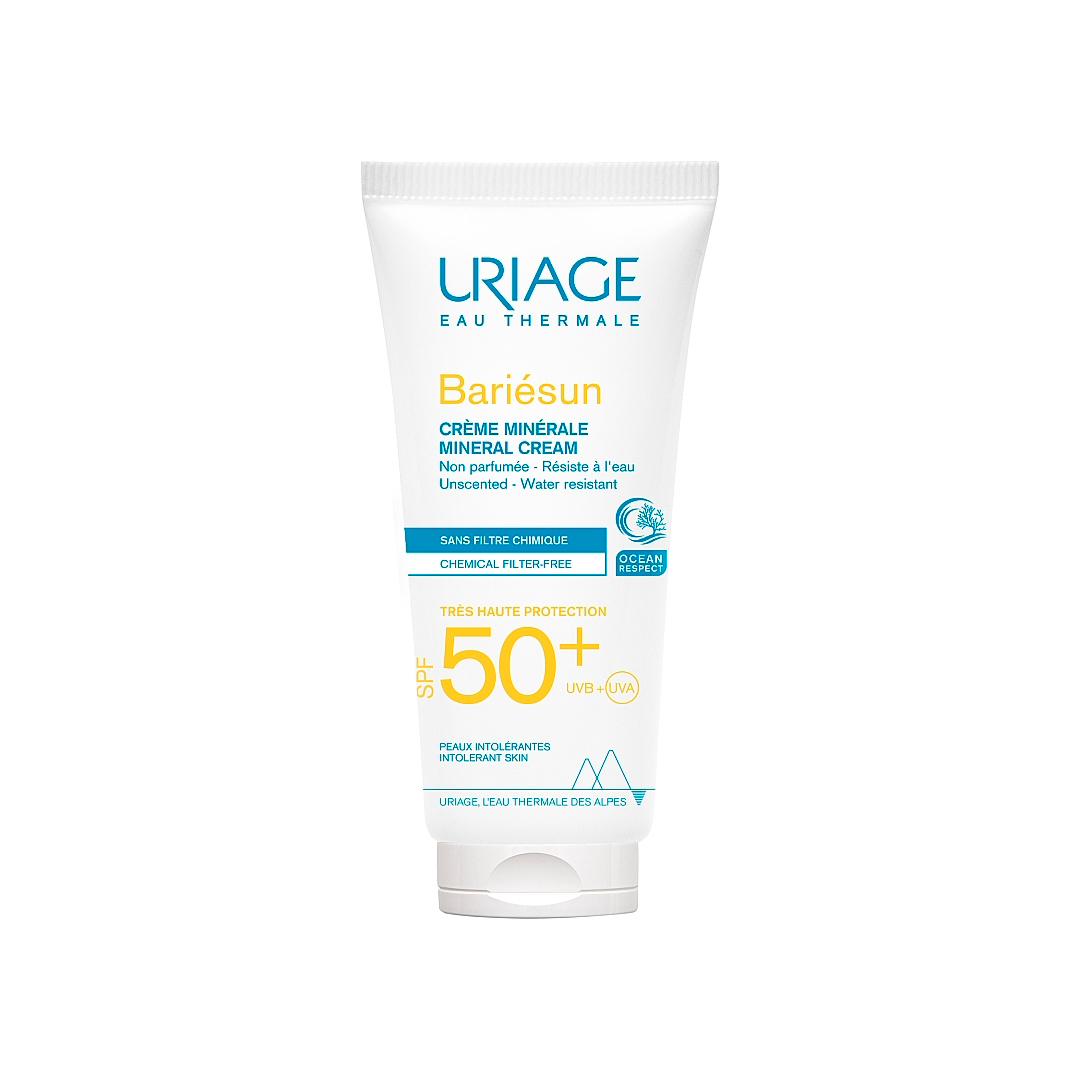Uriage Сонцезахисний мінеральний крем SPF50+ Bariesun SPF 50+, 100 мл