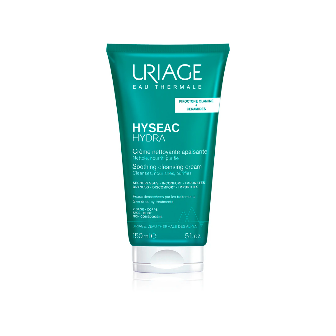 Uriage Заспокійливий крем для обличчя і тіла Hyseac Hydra Soothing Cleansing Cream, 150 мл