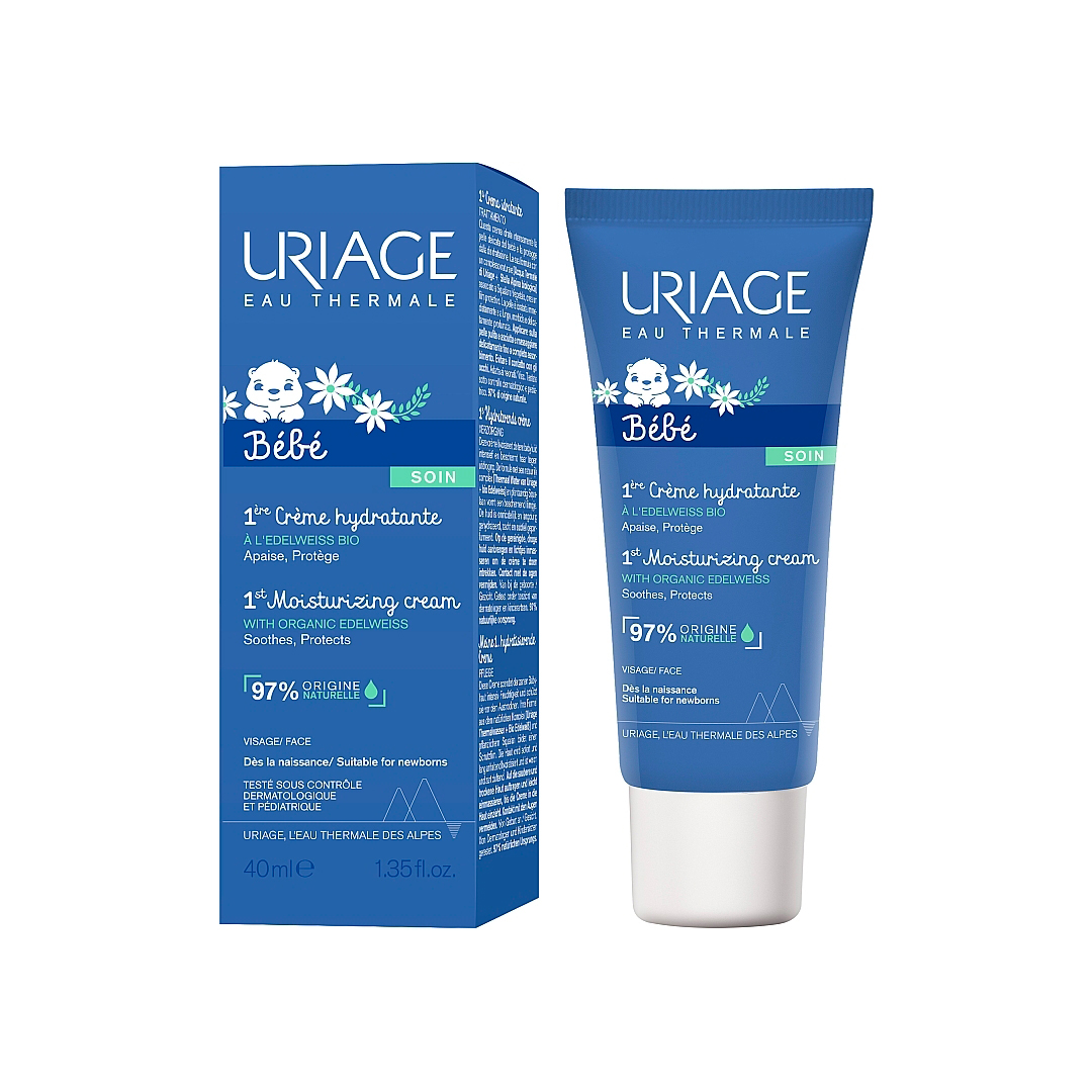 Uriage Зволожуючий крем для обличчя для дітей та новонароджених Babies 1-st Creme, 40 мл