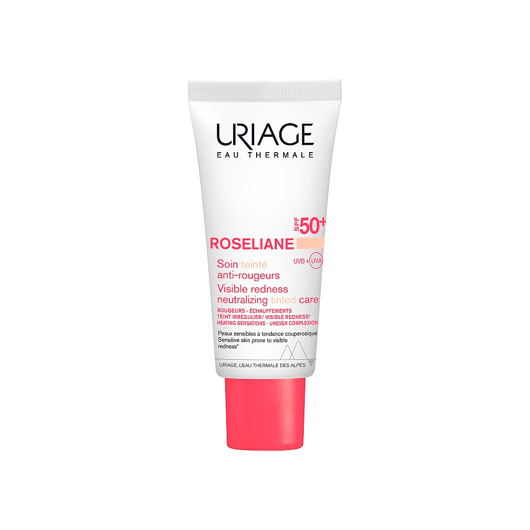 Uriage Зволожуючий крем СС для обличчя проти почервонінь Roseliane CC Cream Moisturizing Cream SPF50+, 40 мл