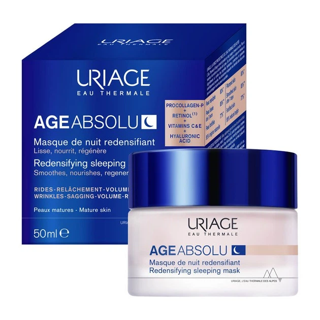 Uriage Відновлювальна нічна маска для обличчя Age Absolu Redensifying Sleeping Mask 50 мл — купити в Україні