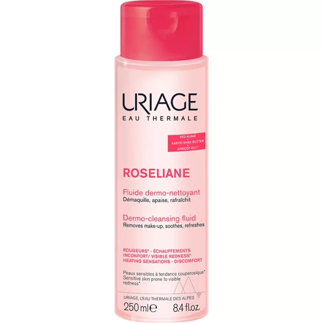 Uriage Очищуюча емульсія, що очищає Sensitive Skin Roseliane Cleansing Lotion, 250 мл