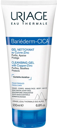 Uriage Очищувальний цика-гель з Cu-Zn Bariederm Cleansing Cica-Gel, 200 мл