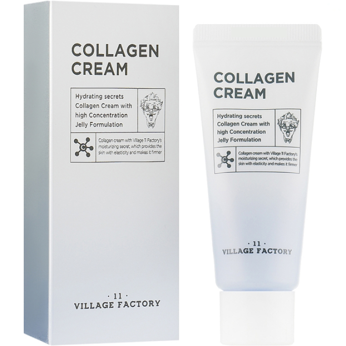 Зволожуючий гель-крем для обличчя Collagen Cream Village 11 Factory, 50 мл