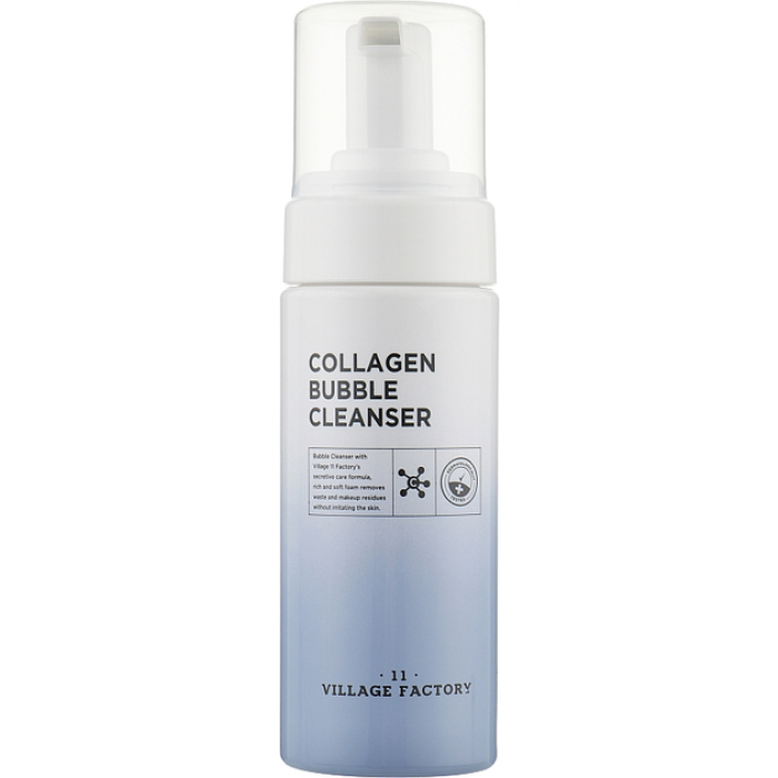 Очищающая пенка с коллагеном Collagen Bubble Cleanser Village 11 Factory, 150 мл