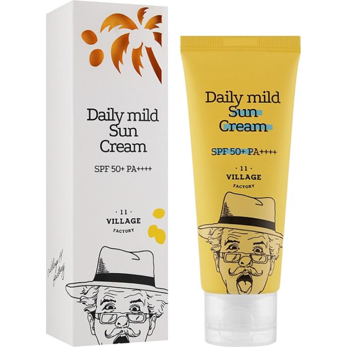 Сонцезахисний крем Daily Mild Sun Cream SPF 50+ PA++++ Village 11 Factory, 50 мл