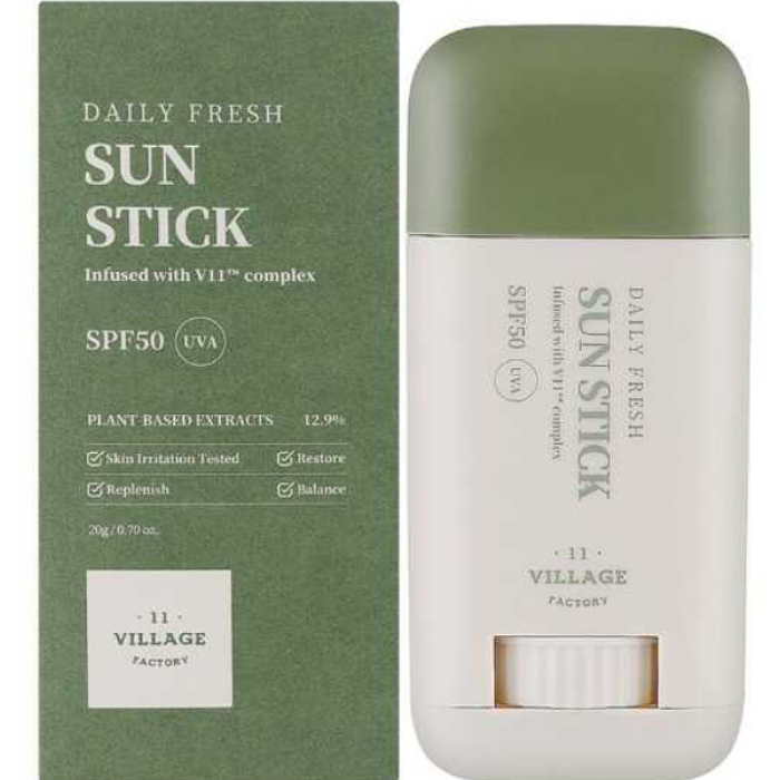 Сонцезахисний стік для обличчя Daily Fresh Sun Stick Village 11 Factory, 20г