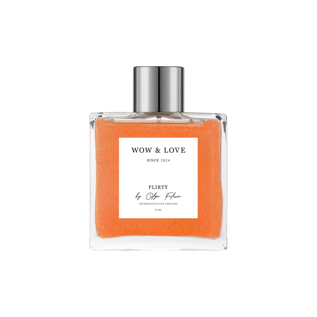 WOW and LOVE парфум-блиск для волосся з шимером Flirty by Olga Fileva, 60 мл