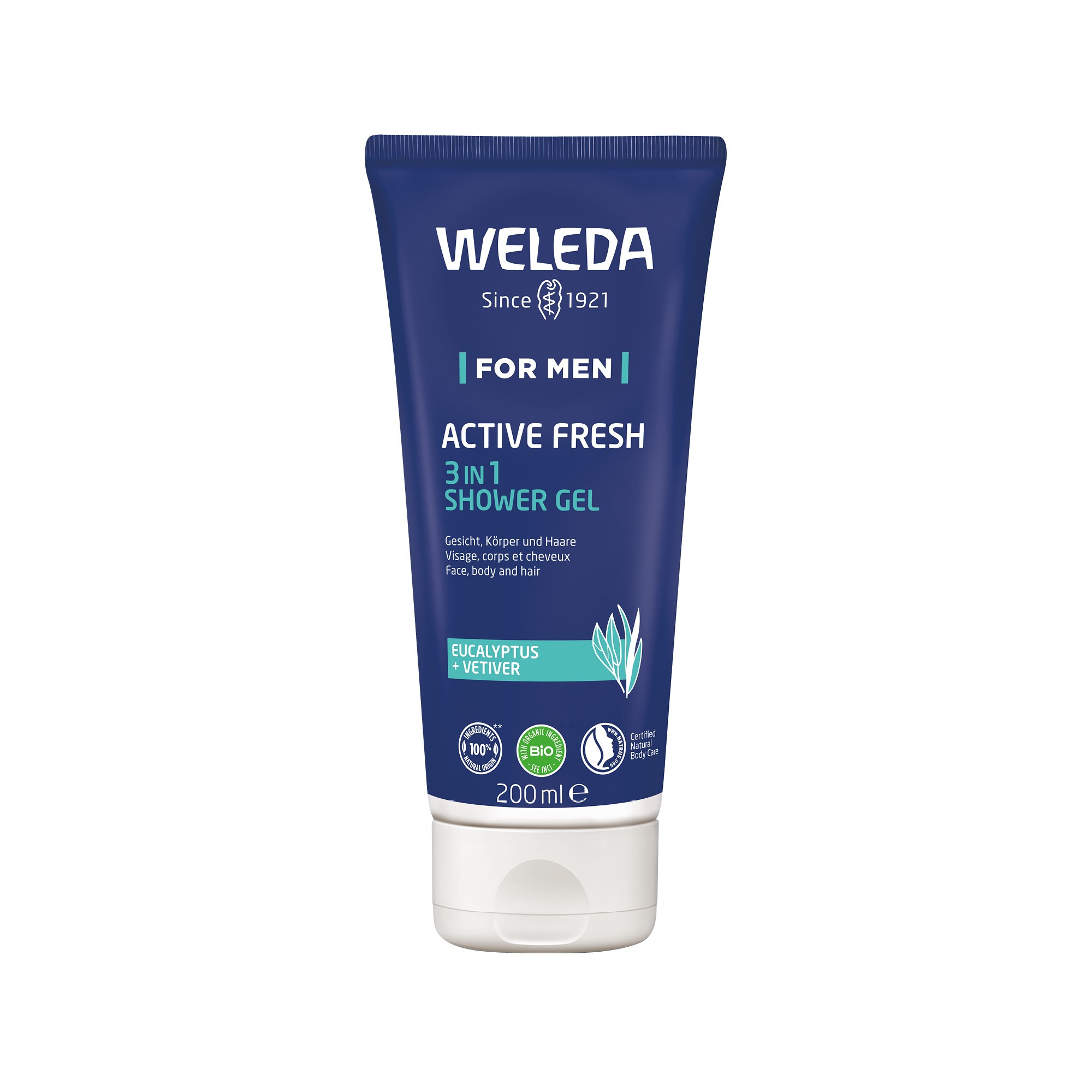 Weleda Men Energizing Shower Gel — чоловічий актив-гель для душу, 200 мл