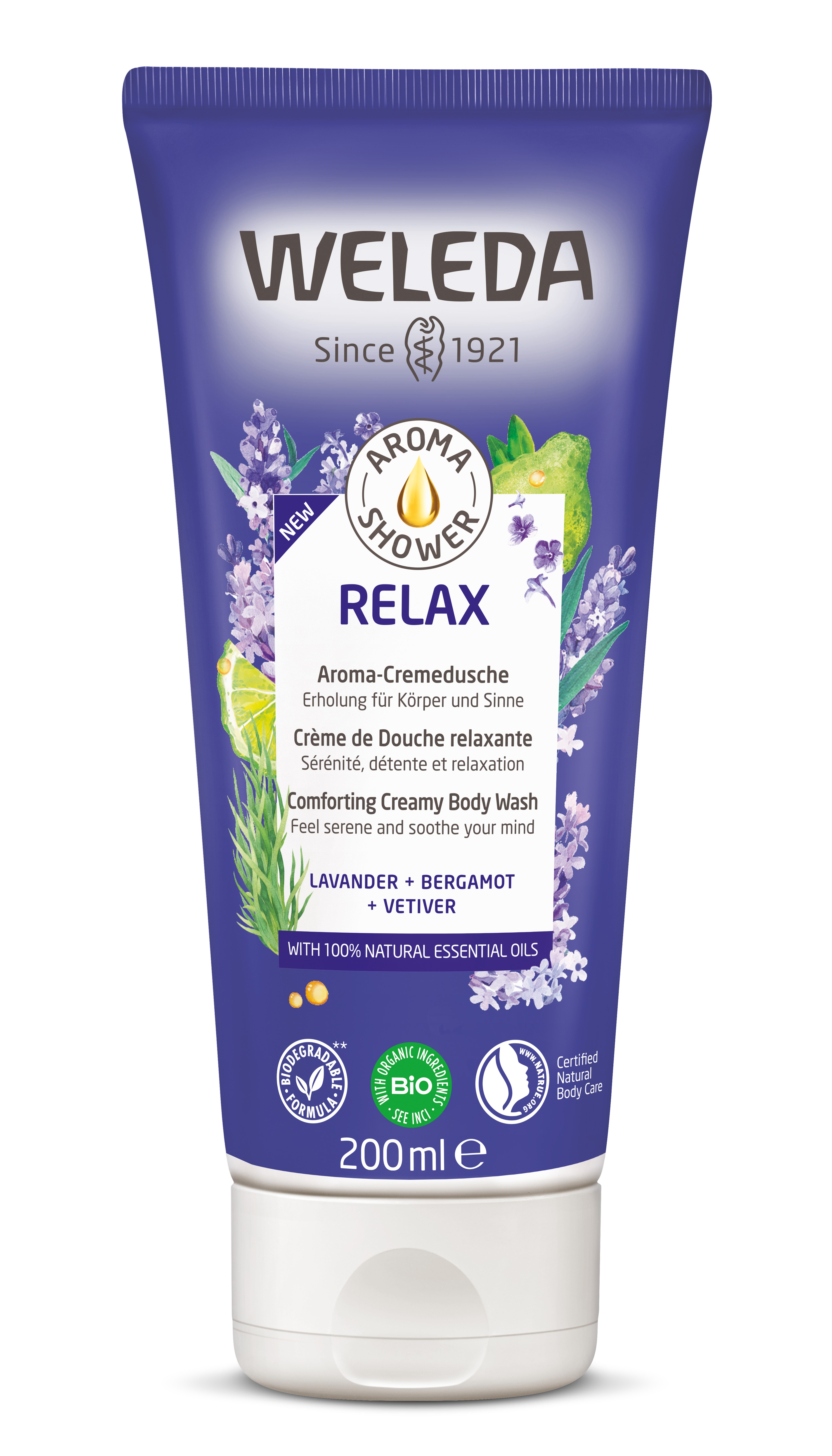 Weleda Aroma Shower Relax — гель для душа «Арома Релакс», 200 мл