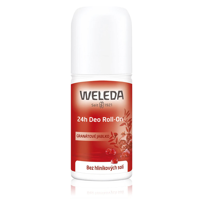 Weleda Pomegranate 24H Roll On Deodorant — гранатовый дезодорант-ролик с защитой 24 часа, 50 мл