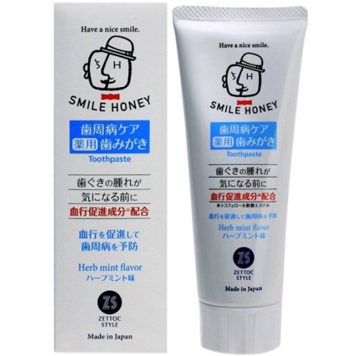 Зубная паста от опухлости десен Smile Honey Blood Circulation Promoting Zettoc, 120 мл