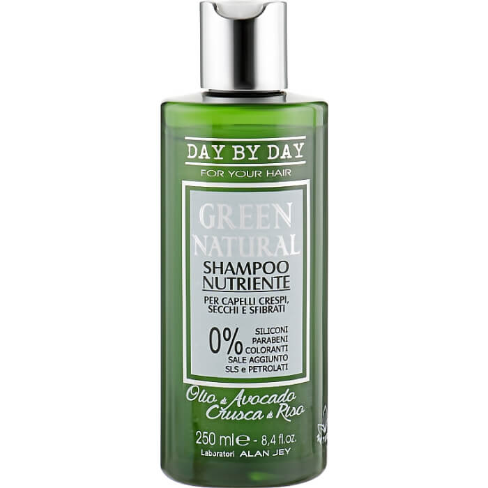 Шампунь живильний для курчавого, сухого і пошкодженого волосся green natural Alan Jey, 250 мл