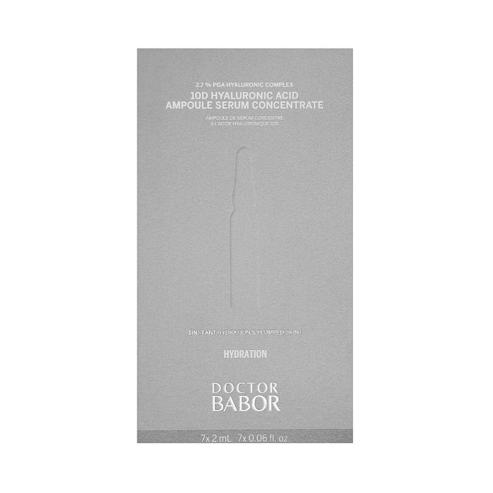 Ампули для обличчя Doctor BABOR 10D Hyaluronic Acid Ampoule Serum Concentrate BABOR, 7x2 мл