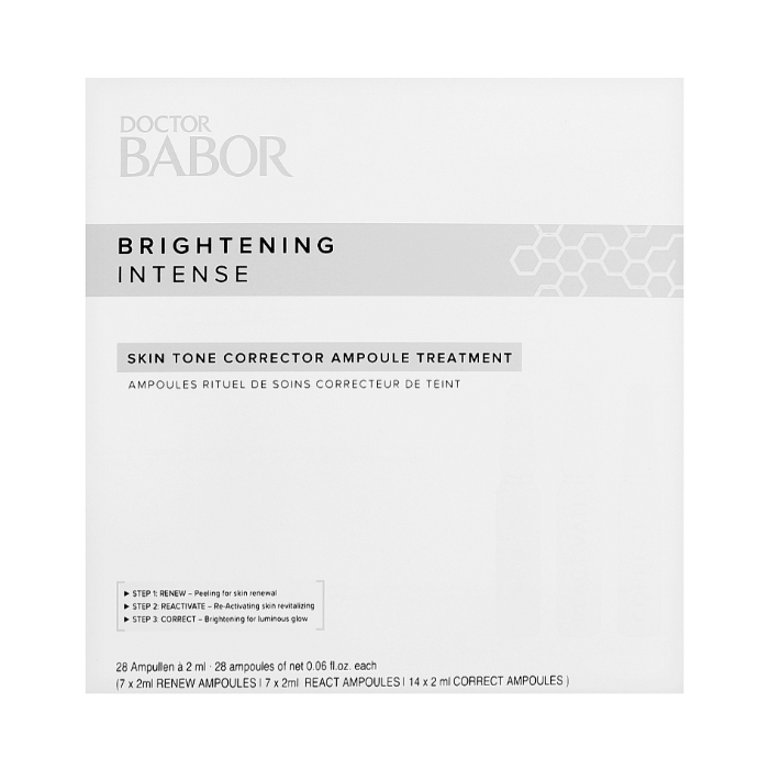 Ампули для корекції тону шкіри обличчя BABOR Brightening Intense Skin Tone Corrector Ampoule Treatment BABOR,
